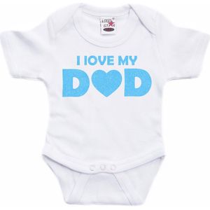 Bellatio Decorations - Rompertje - Wit - 100% Katoen - I Love My Dad