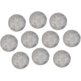Rayher hobby Magneten rond - grijs - 10x stuks - 10 x 1 mm - Hobby artikelen - Magneetjes