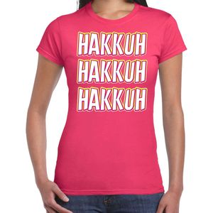 Bellatio Decorations Verkleed T-shirt voor dames - jaren 90 - roze - gabber - foute party carnaval