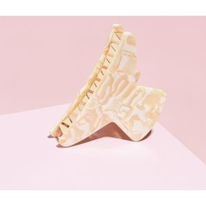 Joya Beauty® Claw Haar Clip Stevige Hold| Haarklem Klein voor dun/normaal haar | Haarspeld | Haarclip klein | Kleur: Wit