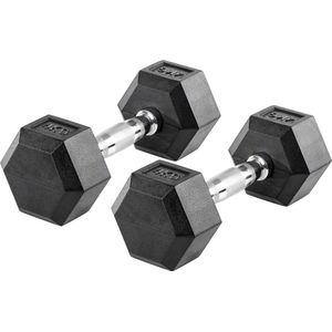 KRAKEN 2x 4 KG (=8KG) Hexagon Dumbbell Set | Stabiele Zeshoekige Vorm | Duurzaam en Comfortabel | Veelzijdig en Betrouwbaar voor Krachttraining | Halter Gewicht voor Fitness | Sport Gym Dumbbell (alt. spelling Dumbel Dumbbel Dumbell) Hand Gewichten