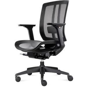 BenS 816AD-Synchro-4 bureaustoel met zwevende zitting, zwart