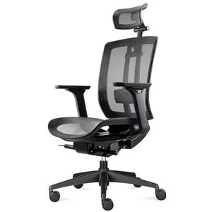 BenS 816ADH-Synchro-4 Bureaustoel met hoofdsteun en ""zwevende"" zitting, zwart