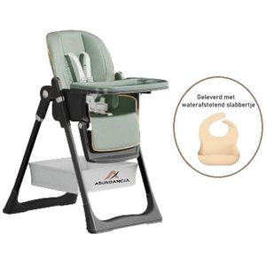 Abundancia® - Kinderstoel - Inklapbaar - Groen - Verstelbaar Tafelblad