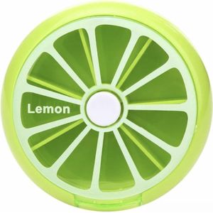 Pillendoos met drukknop - Groen - 7 daags - makkelijk in gebruik - hoge kwaliteit - ixen