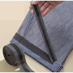 Strijkband - 1 rol van 2 Meter – 2,5 cm Breed - Zoomband - Instrijkbaar - Voor Inkorten - Gordijnband - plooiband - Nylon lijm - Reparatieset kleding - Broek inkort hulp - ixen