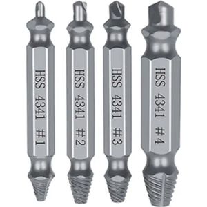 Schroef Uitdraai Set - Kapotte Dolle Schroeven Uitdraaier - Verwijderset - Set van 4 - IXEN