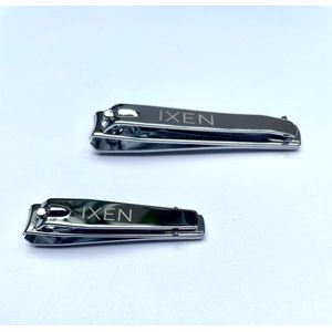 Nagelknipper set - Kwaliteit - 2 Stuks - Nagelschaartje - Nageltang - 80 mm - 56 mm - RVS - IXEN
