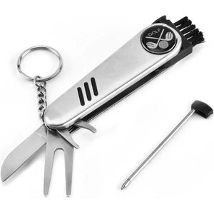 Multifunctionele Golf Tool - Accessoires - Pitchfork - Marker - Pen - Borstel - Handig - ATHLIX