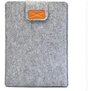 Laptophoes 13 inch - Lichtgrijs - Boven Open Maken - Makkelijk voor in je Rugzak - Laptop Sleeve - Stevige Hoes - Case - Vilt - OXILO