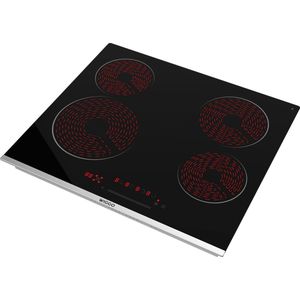 Wiggo WH-E674GC(B) - Keramisch kookplaat 4 pitten - 60cm - Zwart