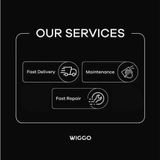 Wiggo WH-E675GC(B) - Keramisch kookplaat 4 pitten - 60cm - Zwart