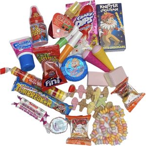 Candy Freaks - Snoep van vroeger pakket 16 delig - 90’s snoep - nostalgisch - lolly - snoepjes - retro - oud hollands snoepgoed - Sinterklaas en kerst