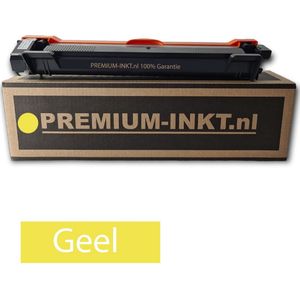 Premium-inkt.nl Geschikt voor Brother BR-TN-251BK/TN-261BK -DCP-9015CDW DCP-9017CDW DCP-9020CDW DCP-9022CDW HL-3140CW HL-3142CW HL-3150CDN HL-3150CDW HL-3152CDW HL-3170CDW HL-3172CDW- Yellow Toner Met Chip
