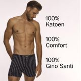 Gino Santi - Klassieke Boxershort - Navy - 100% Katoen
