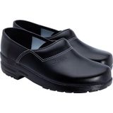 Skolys - F-730.00 O2 Klompen - Zwart - PU Zool - Lederen Bovenmateriaal
