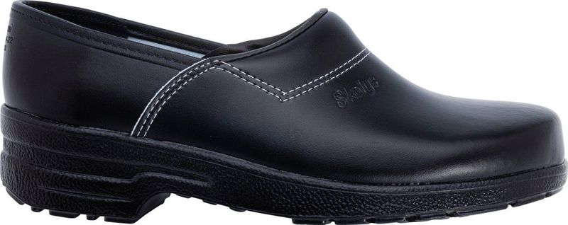 Skolys - F-730.00 O2 Klompen - Zwart - PU Zool - Lederen Bovenmateriaal