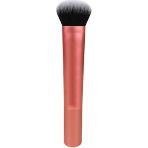 Foundation kwast - Foundation brush - Borstel - Foundationkwast - Blushkwast - Blush Stick - Ronde kop - Rosé