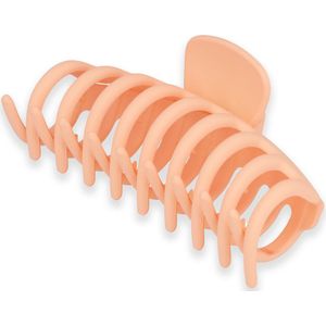 Lajetti - Haarklem Rond Zalmroze Groot - Haarclip Dames Bananenklem