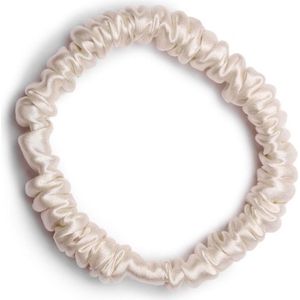 Lajetti - 100% Zijden Haarelastiek Beige - Moerbei Zijde Scrunchie