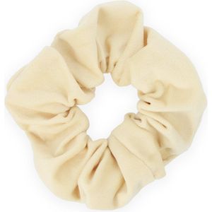 Lajetti - Scrunchie Soft Velvet Creme Haarelastiek Haaraccessoire - 1 stuk