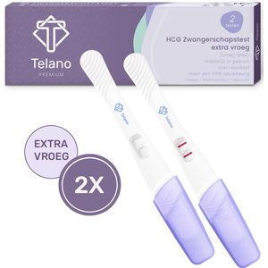 Telano - Premium - Zwangerschapstest - Midstream - 2 Stuks