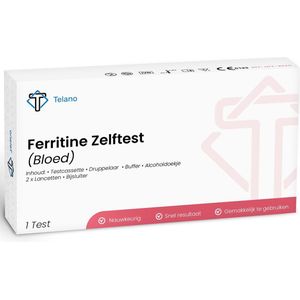 Telano - Ferritine Zelftest - Betrouwbare Thuistest voor IJzertekort en Bloedarmoede
