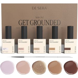 De Sera - Gellak Kleuren Set - Beige/Brown - 10ML - UV Gel Nagellak - Series No. 1 - Get Grounded