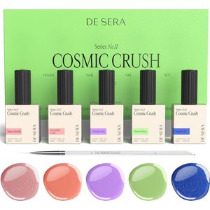 De Sera Gellak Kleuren Set Cosmos - 10ML - UV Gel Nagellak - Gelnagels Gel Lak - Gellac Nagels - Nagellakset Zomerkleuren - Series No. 11 - Cosmic Crush