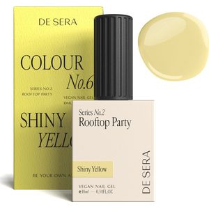 De Sera Gellak - Pastel Gele Gel Nagellak - Geel - 10ML - Colour No. 6 Shiny Yellow