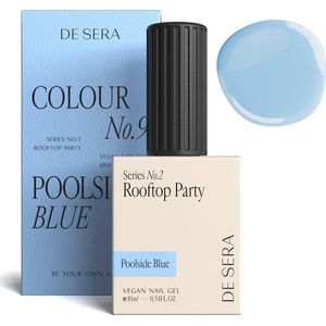 De Sera Gellak - Pastel Blauwe Gel Nagellak - Blauw - 10ML - Colour No. 9 Poolside Blue