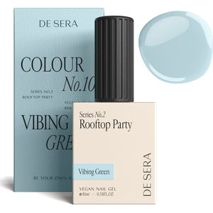 De Sera Gellak - Pastel Groene Gel Nagellak - Groen - 10ML - Colour No. 10 Vibing Green