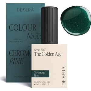 De Sera Gellak - Glitter Groene Gel Nagellak - Groen - 10ML - Colour No. 33 Ceremony Pine