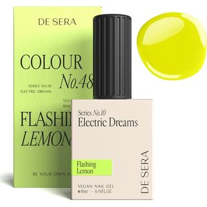 De Sera Gellak - Neon Gele Gel Nagellak - Geel - 10ML - Colour No. 48 Flashing Lemon
