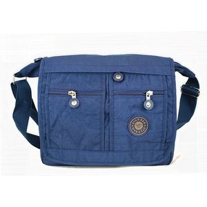 Starbag Reistas /Schoudertas Crinkle-Nylon Unisex Blauw - ( 10057-8) -30x10x20cm -