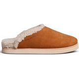 Rue de Wool - The Mule Embroidery - Pantoffel - Cognac - Suède en Wol