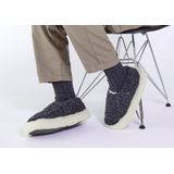 Rue de Wool - The Nordic V2 - Pantoffel - Charcoal Black Natural - 100% Wol