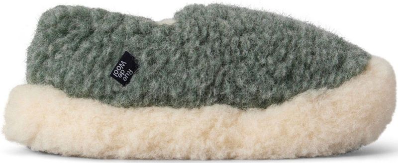 Pantoffel Rue de Wool Unisex The Nordic V2 Sea Green Natural