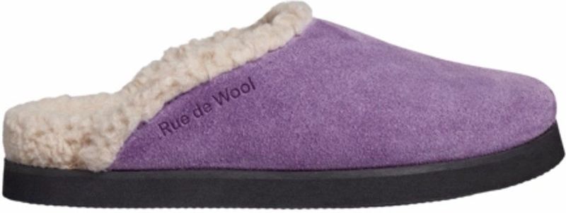 Rue de Wool - The Mule Clean - Pantoffel - Lila - Suède/Wol