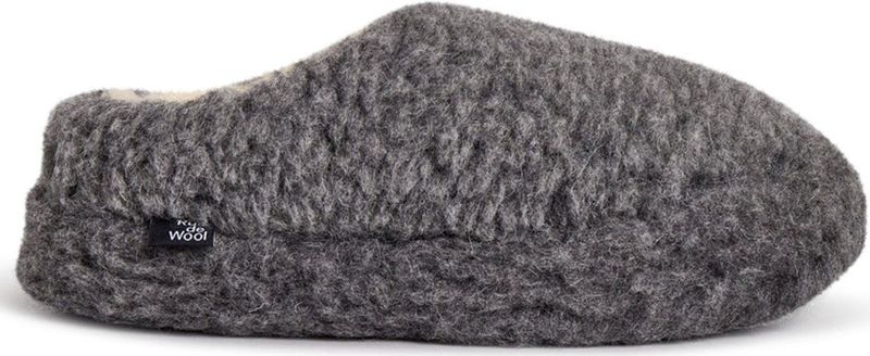 Rue de Wool - The Nordic Low - Pantoffel - Iron Grey - 100% Wol