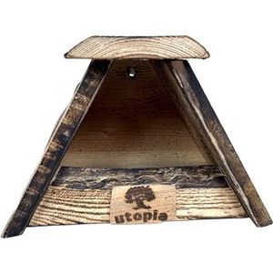 Utopia nestkast roodborst / merel gebrand douglas hout