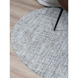 Vloerkleed Cross Grey/Beige - Rond ø160 cm