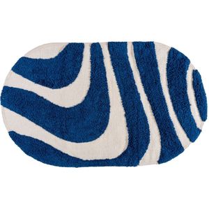 Badmat Beau - Blue Ovaal 60 x 100 cm