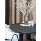 Eettafel Tinus Zwart - Kiezelvormig 200 cm