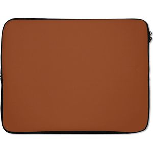 Laptophoes - Bruin - Effen kleur - Laptop case - Laptop sleeve - Voor laptop - 17 Inch - Laptop tas