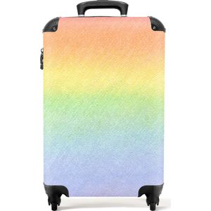 NoBoringSuitcases.com® - Kindertrolley regenboog - Koffer kinderen - 55x35x25