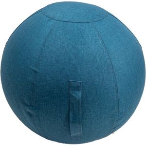 Zaza Home Zitbal Yoga Bal Blauw Kleuren- 75Cm