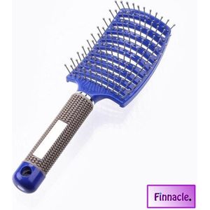 Finnacle - Anti Klit Haarborstel - Blauw - Professionele Ontwarringsborstel