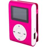 Mini MP3 Speler - Roze - Inclusief Oordopjes - Met Display