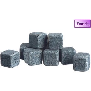 Finnacle - Whiskey Stones - Licht Grijs - Natuurstenen - On the Rocks - Natuurlijke Ijsklontjes (2 sets van 9)